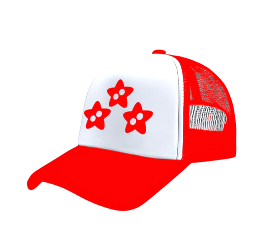 Hollow Fallen Star Trucker Hat ( RED )