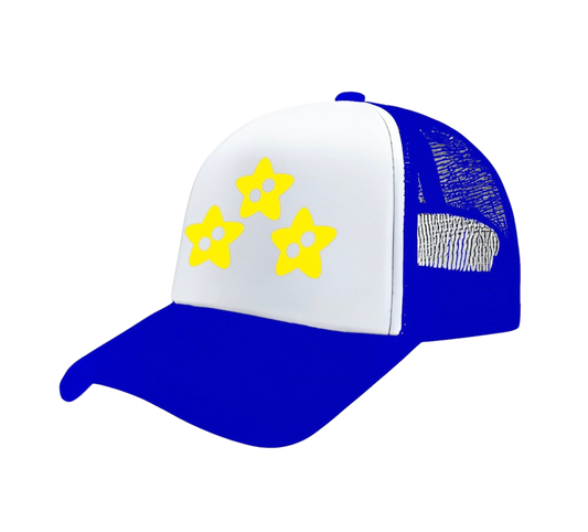 Hollow Fallen Star Trucker Hat ( Blue/Yellow )