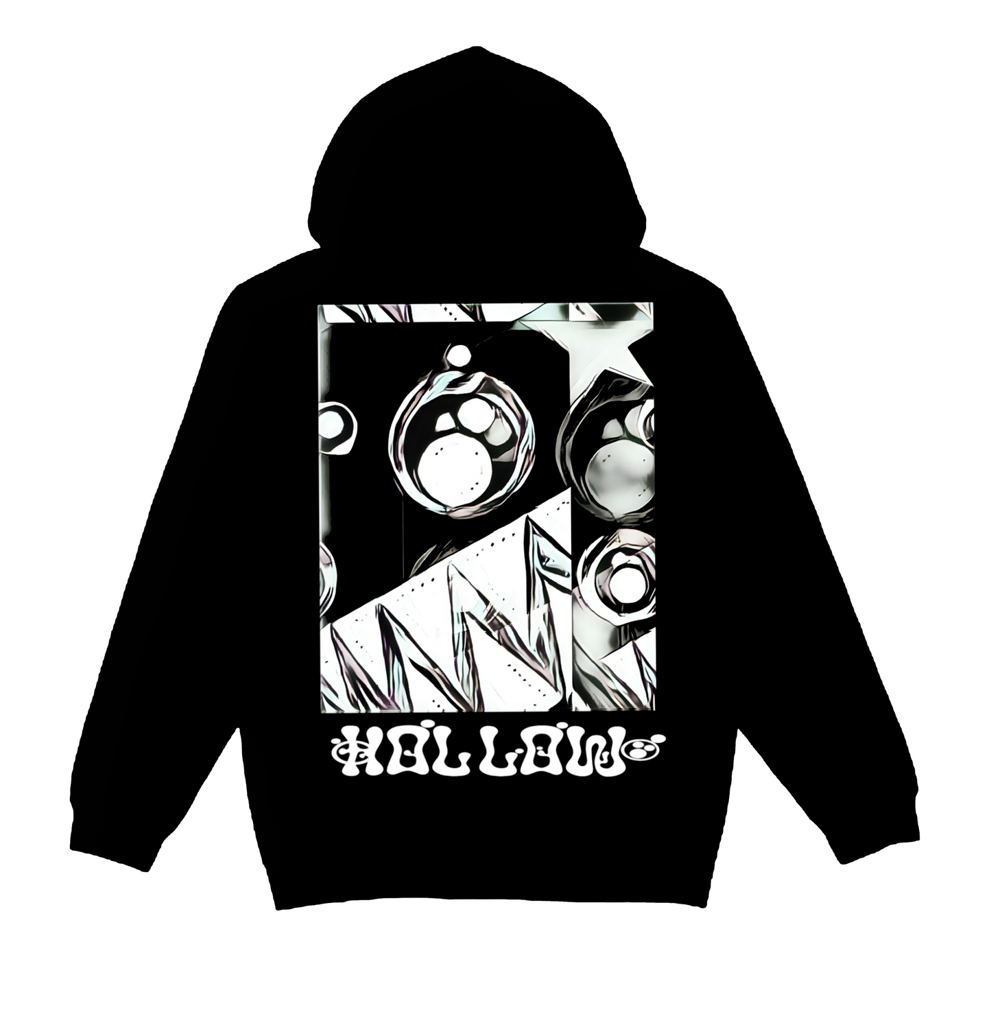 Abstract Hollow Print Hoodie ( First Edition)
