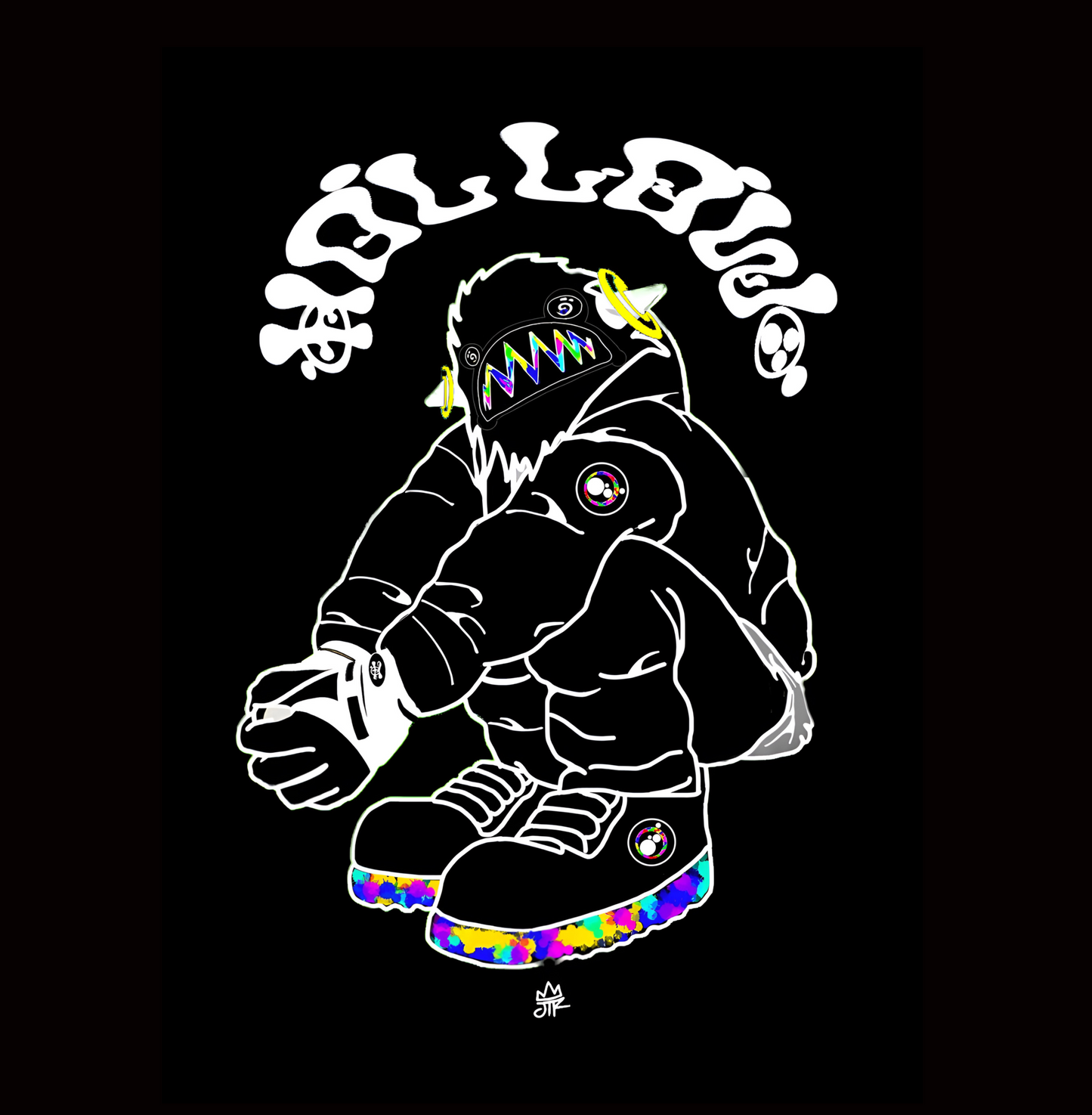 The Hollow Giant Yeti BLACK T-Shirt ( First Edition )